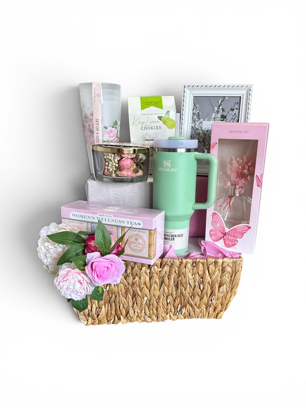 Blush & Bloom Basket